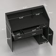 thumbnail image 3 of HARIPUL 50-inch Reception Desk with Counter, Front Desk Office Desk with Storage Shelves, Black, 3 of 7