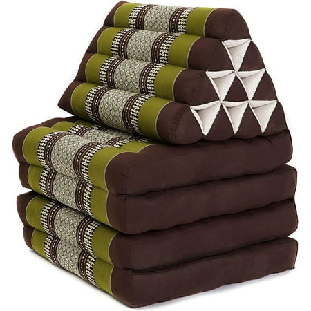 

3-Fold Mat with Triangle Cushion \u2013 Comfortable TV Pillow Foldable Mattress with Cushion Made of Eco-Friendly Kapok 67 x 21 inches Anthracite Black