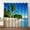 Beach2, variant on Oak Tree Forest Blackout Curtains Green Jungle Nature Landscape Foggy Scenery Stream View Print Tree Decor for Bedroom Living Room Grommet Window Drapes 2 Panel Set, 52"x63"