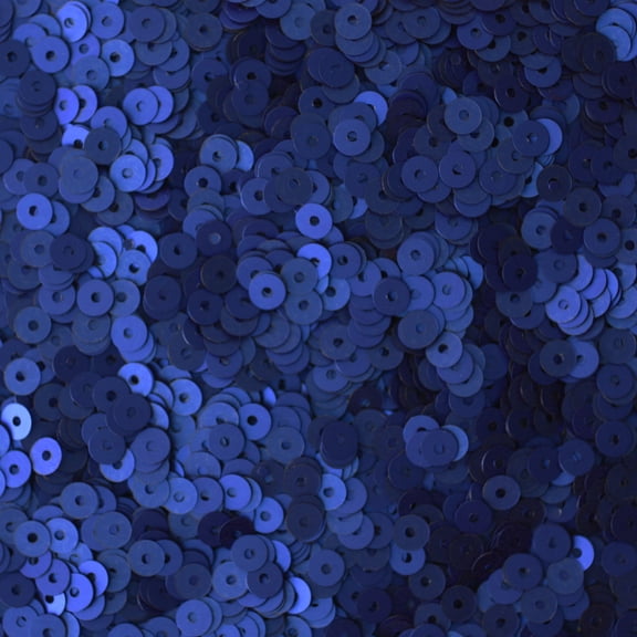 Royal Blue Sequins 4mm Matte Silk Frost Made in USA