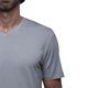 thumbnail image 3 of Playera Cuello V Para Hombre De Algodón Pima y Tela Spandex Unbranded Co  V Neck Silver 2XL, 3 of 6