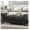 Black, variant on 51”Storage Benches, Queen Size Faux Leather Bed with Tufted Button, Upholstered with Rolled Arm and Vintage Rivets for Foot of Bed, Living Room, Entrance，Black