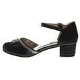 thumbnail image 3 of Badgley Mischka Girls Low Heeled Dress Shoes. (Little Kids Big Kids)Black, Size: 8, 3 of 6
