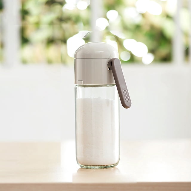 Glass Shaker Set Airtight Kitchen Storage Jars for Fresh and Seasonings with Secure Sealed Lids
