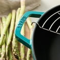 thumbnail image 4 of Staub Cast Iron Perfect Pan , Dutch Oven, 4.5-quart,  serves 4-5, Made in France, Turquoise, 4 of 4