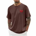 thumbnail image 1 of Plebaso T-Shirts Graphiques pour Hommes Manches Courtes Décontractées Chemises Surdimensionnées Imprimé Col Rond T-Shirt d'Été Ample, 1 of 4