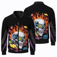 thumbnail image 2 of Chaqueta cortavientos con estampado de personajes de dibujos animados en 3D para hombre, para deportes al aire libre, ciclismo, moda de invierno, 2 of 4