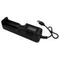thumbnail image 3 of Cargador de batería de una sola bahía 18650 pantalla LCD USB para baterías 26650 16340 14500, 3 of 8