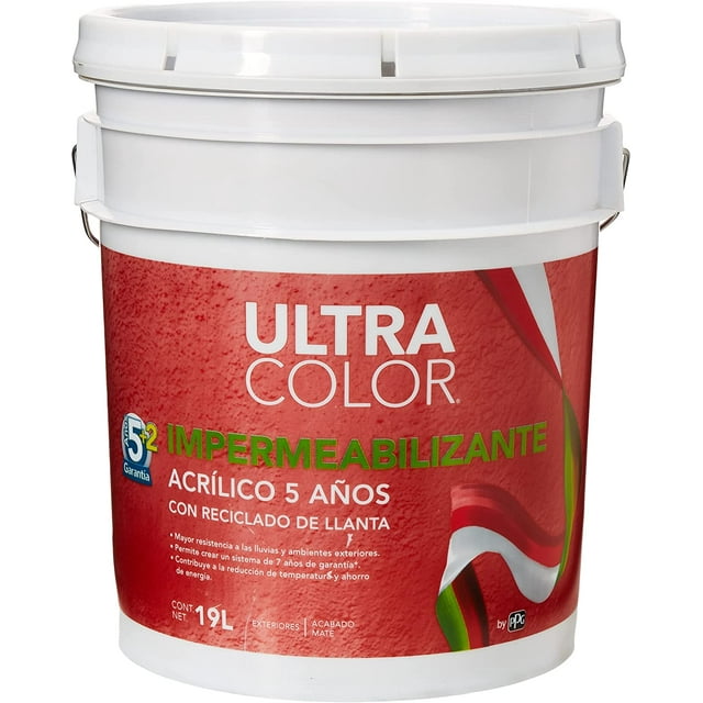 Impermeabilizante ULTRACOLOR 5 Años 19Lt Blanco Ecologico