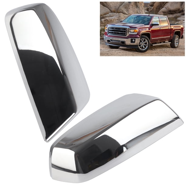 Cubierta Del Espejo Retrovisor De La Puerta, Carcasa De La Tapa Del Espejo Retrovisor Lateral Cromado ABS Reemplazo Inofensivo Para Sierra 2014-2018 Para Decoración