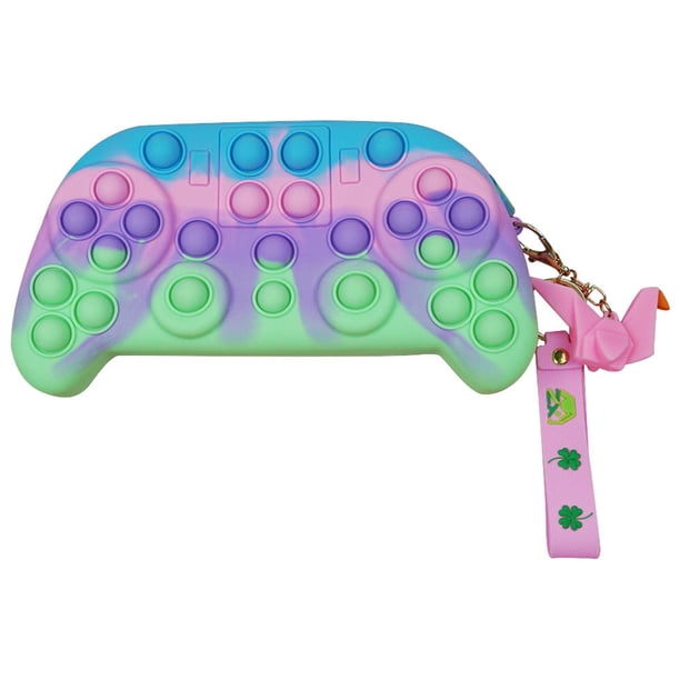Push Bubble Pencil Case Gamepad Shape Pen Holder Silicone Sensory Toy Pencil Case Anti-Stress Toy Scienceny HA038858-00