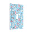 thumbnail image 6 of Zufioo Funny Cute Teeth Print Switch Wall Plate, Dustproof and Heat-resistant Decorative Wall Switch Cover, Suitable for Residential and Commercial Areas-Mid-size, 6 of 8