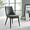 Gray, variant on Modway Viscount Vegan Leather Dining Chair in Tan