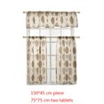 thumbnail image 4 of 3 Pcs Rideaux Ronds en Forme de Bulle en Tulle pour Fenêtre, Rideaux en Voile Transparent pour Café, Chambre, Salon, 4 of 8