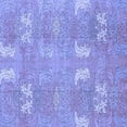 thumbnail image 1 of Ahgly Company Indoor Square Abstract Blue Modern Area Rugs, 5' Square, 1 of 4