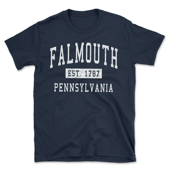 Falmouth Pennsylvania Classic Established Men's Cotton T-Shirt