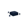 thumbnail image 2 of Meridian Furniture Cozy Navy Velvet Modular Ottoman, 2 of 4