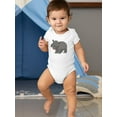 thumbnail image 2 of Happy Hippo Bodysuit Infant -Image by Shutterstock,  Newborn, 2 of 4