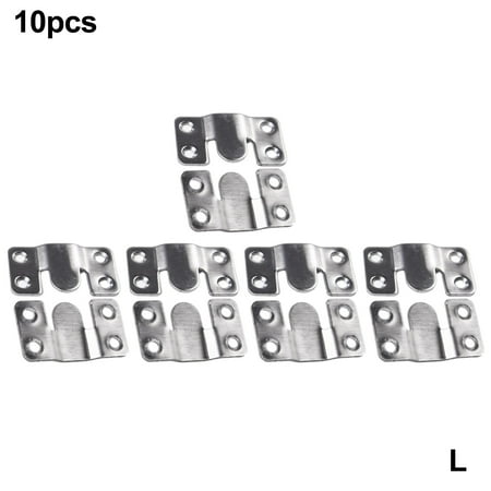 

Picture Frame Keyhole Hanger 10Pcs Cold Rolled Steel Wall Hook Z Clip Bracket