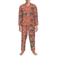 thumbnail image 3 of Balery Hedgehog Mushroom Pijama para Hombre de Dos Piezas con Manga Larga, Conjunto de Dormir y Descanso Suave con Bolsillos-X-Large, 3 of 7