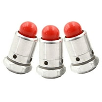 WORGEOUS 3 Pcs Plug Pressure Cooker Safety Valve 3.18X1.35X1.35CM Silver