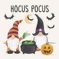 thumbnail image 2 of Urban, Mary 26x26 White Modern Wood Framed Museum Art Print Titled - Halloween Gnomes II, 2 of 4