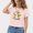 1-Pink, variant on Women Aesthetic Animal Print Cropped Tee Adorable Mouse Line Art with Stars Shirt Perfect Gift for Book Lovers and Teachers Trendy Top
