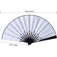 thumbnail image 4 of HSHDLDF Led Rave Fan | Large Folding Fan Nylon Cloth Handheld Folding Fan,Stage Performance Show Light Up Fan Birthday Gift Wedding Night Bar Club Fluorescent Props, 4 of 7