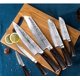 thumbnail image 4 of Cuchillo de Chef Japonés de Acero Inoxidable Alemán, Cuchilla de Punta Completa, Mango Ergonómico Ultra Afilado para Cortar y Rebanar Carne y Verduras, Patrón Martillado Irregular, 4 of 6