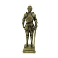 thumbnail image 2 of Estatua de decoración de caballero, estatua de caballero de escultura de resina, adorno decorativo de caballero para estantería de escritorio porche Bronce, 2 of 10