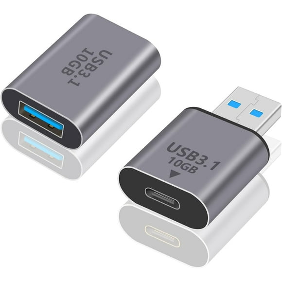 shiyou-USB A to USB C Adapter 10Gbps, USB C Female to USB Male Adapter and USB C Female to USB A Female Adapter (USB 3.1 Type C Gen2), USB C to USB 3.1 Adapter Support Data Sync & Charging 2 Styles
