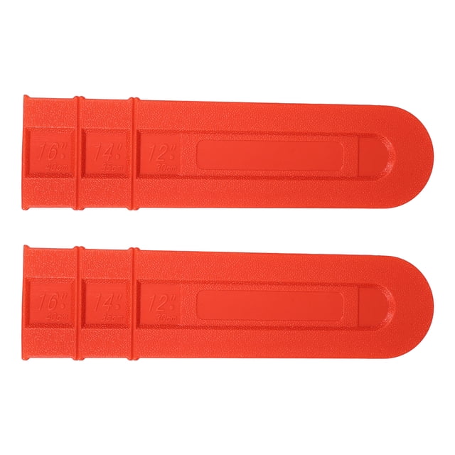 Shisuyan 2pcs Chainsaw Bar Cover 12 Inch Chain Saw Bar Protective Cover Scabbard Guard Plastic Parts Tools Plate Protect Anti Scratch Garden Accessories Replacement
