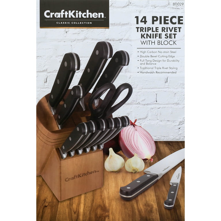 CRAFT KITCHEN STEAK KNIVES 4 Pcs. Set Classic Collection Dishwasher Safe NEW