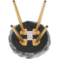 thumbnail image 2 of Homebeez Vanity Stool Upholstered Footrest Stool Modern Dressing Stool Side Table Footstool,Gray, 2 of 7