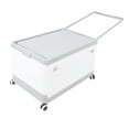 thumbnail image 1 of Foldable Utility Cart, Portable Rolling Crate with Lid & Handle & Wheels Heavy Duty Plastic Stackable Rolling Utility Storage Box Container for Travel Shopping Office Warehouse, 1 of 7