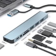 thumbnail image 2 of 8 In 1 USB Type C Docking Hub For Microsoft Surface Type-C Dock Adapter USB TF SD Card Reader Laptop Docking Stations Splitter, 2 of 9