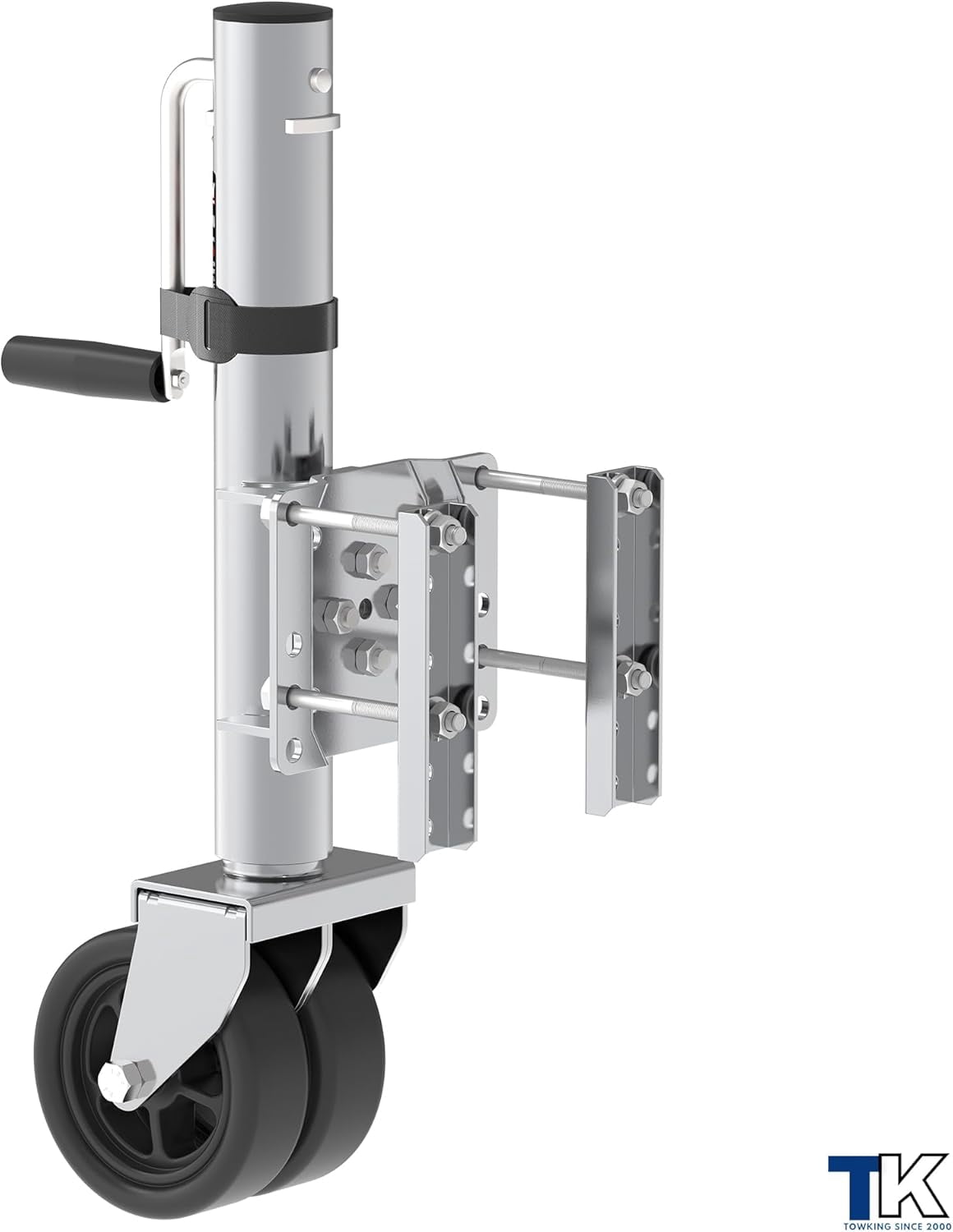 TOWKING 2000 lbs Upgraded Boat Trailer Jack, 10" Lift, Bolt on Trailer Jack for RV, Boat and More, Silver
