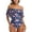 Flamingo, variant on Previn Women's One Piece Bathing Suit Tropical Adjustable Spaghetti Straps Padded Swimsuit Beach Modest Floral Printed Ruffle Off The Shoulder Swimwear White Medium