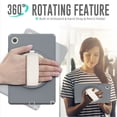 thumbnail image 5 of K-Lion Rugged Case for Samsung Galaxy Tab A8 10.5 inch X200 X205,Kids Friendly Heavy Duty Silicone Case Hand Strap Kickstand Shockproof 3-Layer Protection Cover for Samsung Galaxy Tab A8,Gray+White, 5 of 7