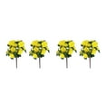 thumbnail image 1 of mmirethe 2x Faible Entretien Apparence Réaliste Faux Fleurs et Plantes Large Application Jaune 2Set, 1 of 6
