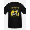 thumbnail image 2 of Johnny 5 es una película de robots de los 80, regalo creativo -1029, divertida camiseta de manga corta para hombre, negra, para adultos, hombres, mujeres, adolescentes, jóvenes y ocio., 2 of 8