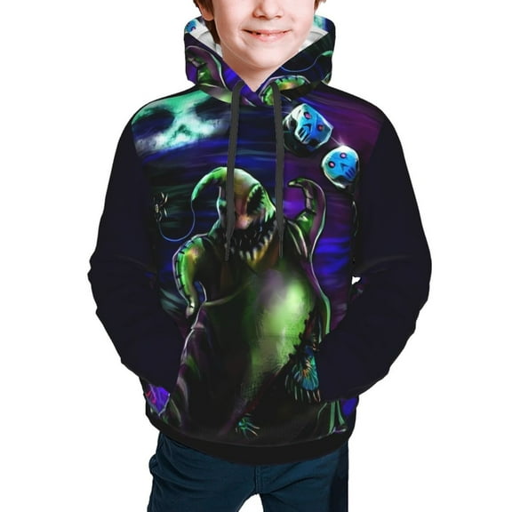 Oogie Boogie Hoodies Pullover For Boys Girls 3d Printed Hooded Sweatshirt Long Sleeves Small