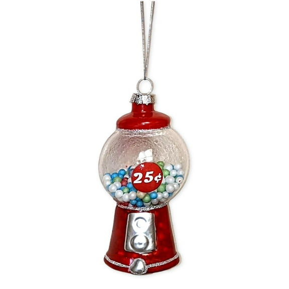 Old-Fashioned GUMBALL MACHINE Glass Christmas Ornament, by Regency