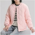 thumbnail image 5 of Cethrio Girls Puffer Jackets Size 14-16, Stand-up Collar Solid Color Casual Thermal Winter Outerwear Pink, 5 of 7