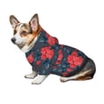 thumbnail image 7 of Haiem Rose Flowers for Winter Dog Hoodie Sweatshirts with Pockets Warm Dog Clothes for Small Dogs Chihuahua-X-Large, 7 of 7