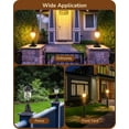 thumbnail image 6 of Dusk to Dawn Outdoor Post Light, Pole Light Fixture with Pier Mount Base, Waterproof Exterior Lamp Post Lantern Head, Clear Stone-Patterned Glass, for Driveway Yard Fence Garden Patio, 6 of 16