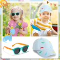 thumbnail image 3 of Toddler Baseball Cap with Sunglasses UV Protection Outdoor Adjustable Dinosaur Hat for Kids Boys Girls Age 2-5 Years, 3 of 7