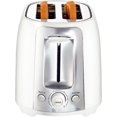 thumbnail image 4 of Aiwa 2-Slice Toaster with Wide Slots, 6 Browning Settings, and Crumb Tray, White, 4 of 8