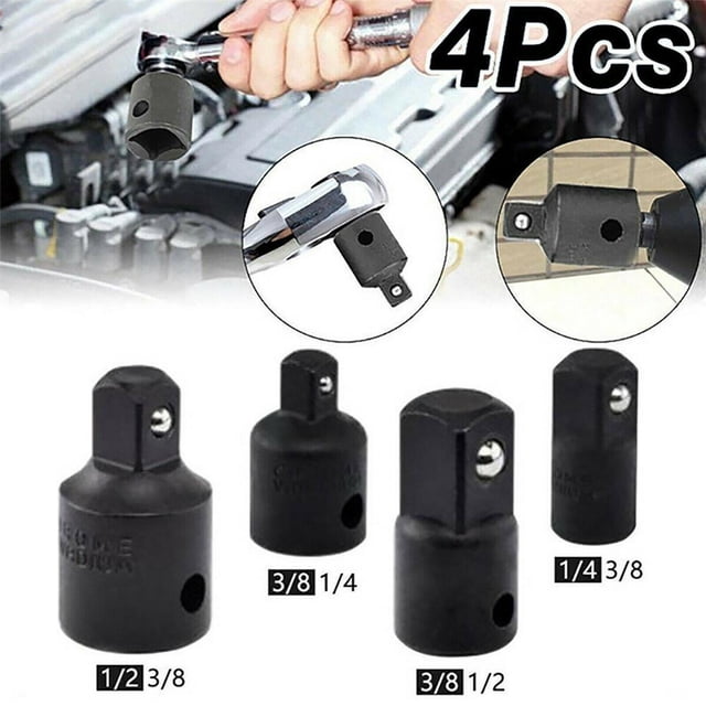 Paquete De 4 DYNWAVEMX Adaptador De Enchufe De Trinquete De Accionamiento Para Reparación De Cochera