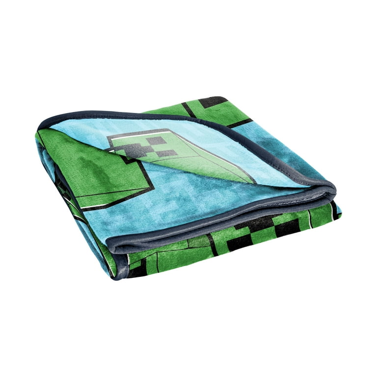Minecraft throw blanket clearance